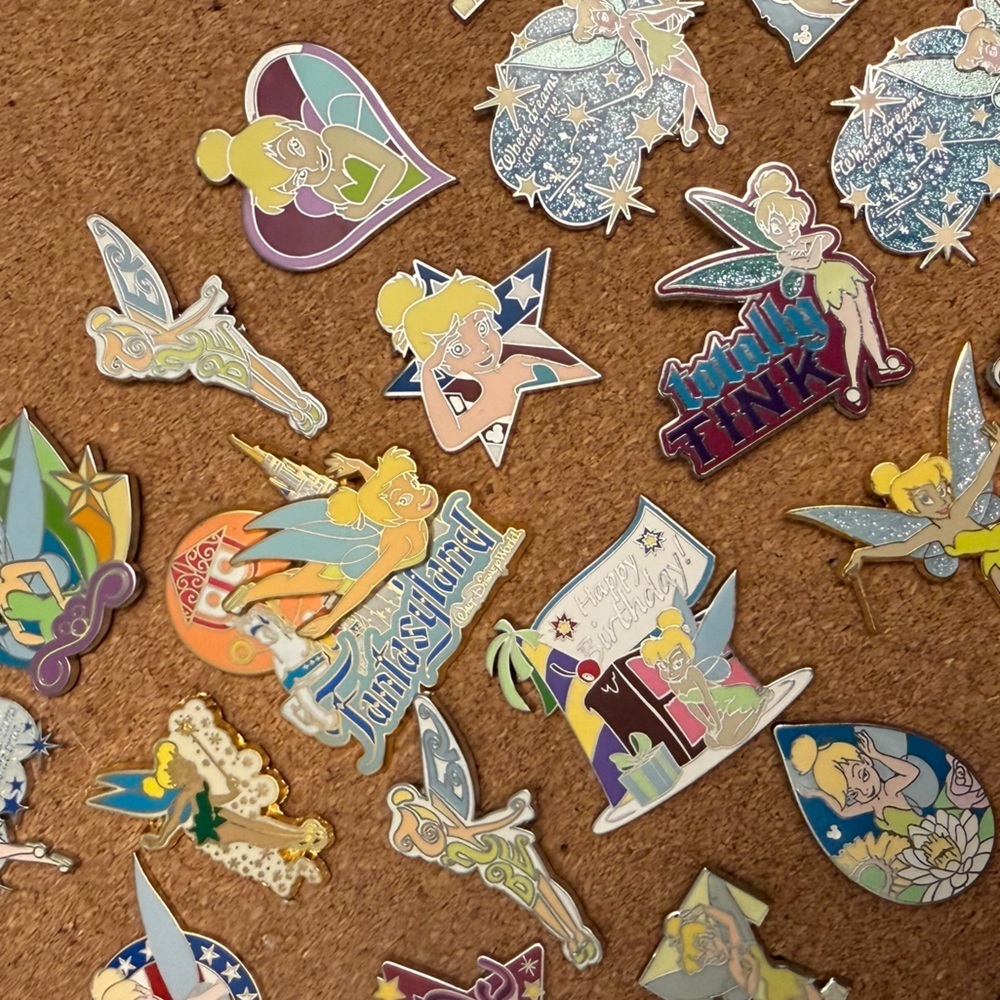 Authentic Disney Tinkerbell Set of 21 Pins - Picture 4 of 6